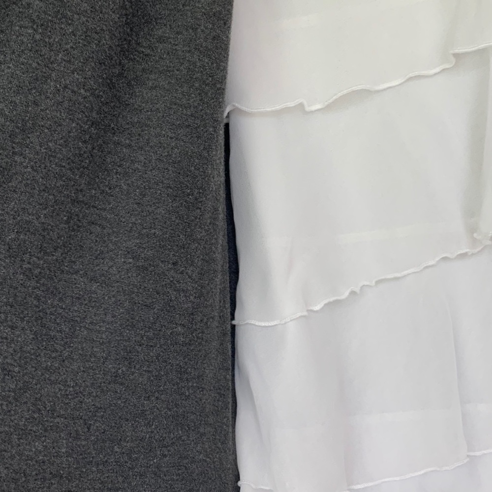 NAIF Ruffle Short Sleeve Top W/Cardigan-size Small - Picture 3 of 6